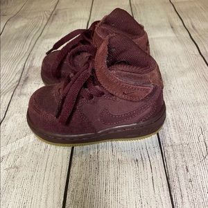 Nike Air Force 1 suede baby shoes